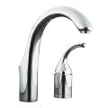Kohler K-10443-CP Polished Chrome Forte Entertainment Kitchen Sink Faucet, Less Sidespray