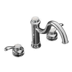 Kohler K-12230-CP Polished Chrome Fairfax High Spout Kitchen Sink Faucet With Lever Handles