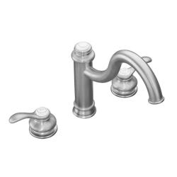 Kohler K-12230-G Brushed Chrome Fairfax High Spout Kitchen Sink Faucet With Lever Handles