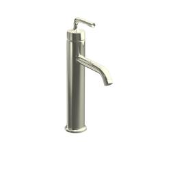Kohler K-14404-4A-SN Vibrant Polished Nickel Purist Tall Single-Control Lavatory Faucet With Straight Lever Handle