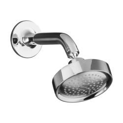 Kohler K-14418-CP Polished Chrome Purist Single-Function Showerhead, Arm And Flange