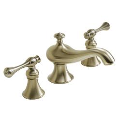 Kohler K-16102-4A-BV Vibrant Brushed Bronze Revival Widespread Lavatory Faucet With Traditional Lever Handles