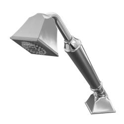 Kohler K-424-CP Polished Chrome Memoirs Deck- Or Bath-Mount Handshower Holder With Hoses