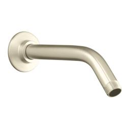 Kohler K-7397-BN Vibrant Brushed Nickel Showerarm And Flange, 7-1/2" Long
