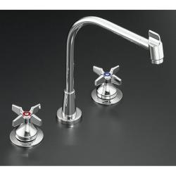 Kohler K-7776-K-CP Polished Chrome Triton Kitchen Sink Faucet With Multi-Swivel Swing Spout, Requires Handles
