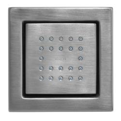 Kohler K-8003-G Brushed Chrome Watertile Square 22-Nozzle Bodyspray