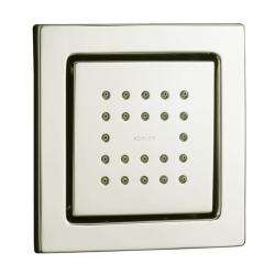 Kohler K-8003-SN Vibrant Polished Nickel Watertile Square 22-Nozzle Bodyspray