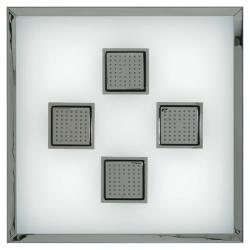 Kohler K-8034-CP Polished Chrome Watertile Ambient Rain With 54-Nozzle Square Sprayheads