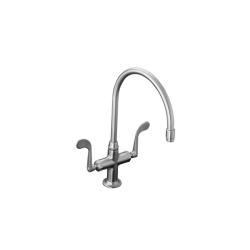 Kohler K-8762-G Brushed Chrome Essex Two-Handle Sink Faucet With Wristblade Handles