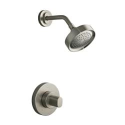 Kohler K-T10056-9-BN Vibrant Brushed Nickel Oblo Rite-Temp Pressure-Balancing Shower Faucet Trim, Valve Not Included