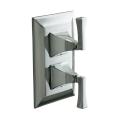 Kohler K-T10422-4V-BV Vibrant Brushed Bronze Memoirs Stacked Valve Trim With Stately Design And Deco Lever Handles, Valve Not In