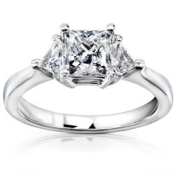 14k White Gold 1 5/8ct TDW Certified Diamond Engagement Ring (F-G, SI3)