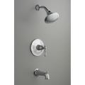 Kohler K-T13492-4-CP Polished Chrome Kelston Rite-Temp Pressure-Balancing Bath And Shower Faucet Trim