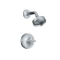 Kohler K-T14422-3-CP Polished Chrome Purist Rite-Temp Pressure-Balancing Shower Faucet Trim With Cross Handle, Valve Not Include