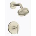 Kohler K-T14422-4-BN Vibrant Brushed Nickel Purist Rite-Temp Pressure-Balancing Shower Faucet Trim With Cross Handle, Valve Not