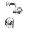Kohler K-T14422-4-SN Vibrant Polished Nickel Purist Rite-Temp Pressure-Balancing Shower Faucet Trim With Cross Handle, Valve Not