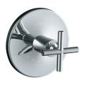 Kohler K-T14488-3-CP Polished Chrome Purist Thermostatic Valve Trim With Cross Handle, Valve Not Included