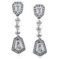 14k White Gold 1 1/2ct TDW Diamond Earrings (F-G, VS1-VS2)