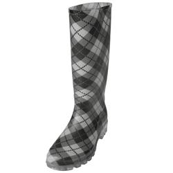 Adi Designs Women's Plaid Rain Boots