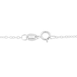 Sterling Silver Pearl and Cubic Zirconia Necklace (8.5-9 mm)