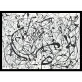 Jackson Pollock 'Number 14:Gray' Framed Art Print