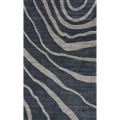 Handmade Alexa Pino Collection Charcoal Water Waves Rug (7'6 x 9'6)