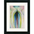 Georgia O'Keeffe 'Gray Line with Black, Blue, and Yellow, 1923' Framed Art Print