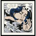 Roy Lichtenstein 'Drowning Girl, 1963' Framed Art Print