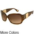 Details on Metal Plaques Engraving Michael Kors Women's MKS578 Davos Sunglasses