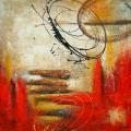 'Contemporary Giclee 13' Gallery-wrapped Embellished Art Print