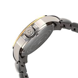 Swiss Legend Men's Silver Textured Dial Stainless Steel GMT Watch