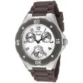 Invicta Women's 'Angel' White Dial Brown Silicon Watch