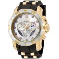 Invicta Men's 'Pro Diver' Rubber & 18k Goldplated Chronograph Watch
