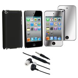 3-piece Case/ Mirror Screen Cover/ Headset for Apple iPod Touch 4