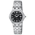 Seiko Women's 'Le Grand' Stainless Steel Quartz Diamond Watch