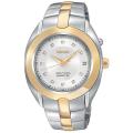 Seiko Women's 'Arctura' Steel Kinetic Diamond Watch