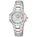 Seiko Women's 'Coutura' Stainless and Rosetone Steel Quartz Watch