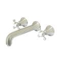 Metropolitan Satin Nickel Wall Mount Vessel Sink Bathroom Faucet