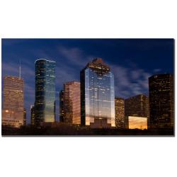 Yakov Agani 'Houston,TX' Canvas Art