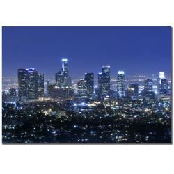 Yakov Agani 'Los Angeles, CA' Canvas Art