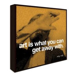 Andy Warhol 'Art Is What You Can Get Away With' Art Block