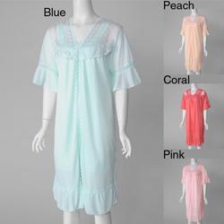 Happie Brand Women's 2-piece Robe and Chemise Peignoir Set