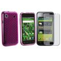 Hot Pink Diamond TPU Case/ Screen Protector for Samsung T959 Vibrant