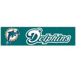 Miami Dolphins 8-foot Nylon Banner