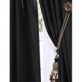 Free supportive info on Jet Sorbet Machine Solid Faux Silk Taffeta Jet Black 108-inch Curtain Panel