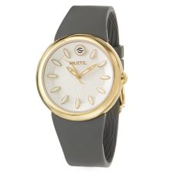 Fruitz Women's 'Classic' Goldplated Steel and Silicon Quartz Watch
