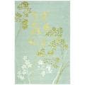 Handmade Soho Autumn Light Blue New Zealand Wool Rug (3'6 x 5'6')