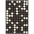 Handmade Soho Dots Black New Zealand Wool Rug (2' x 3')