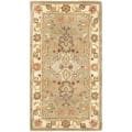Handmade Heritage Oushak Light Green/Beige Wool Rug (2' x 3')