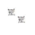 14k White Gold Cubic Zirconia Stud Earrings